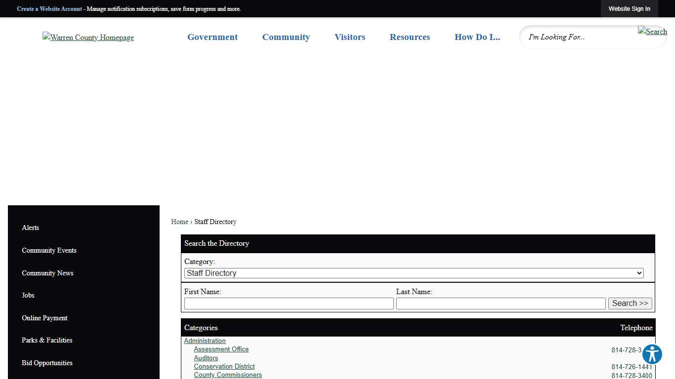 Staff Directory • Warren County, PA • CivicEngage